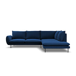 Avis Cosmopolitan Design Canapé d'angle droit "Vienna" 6 places en velours bleu roi