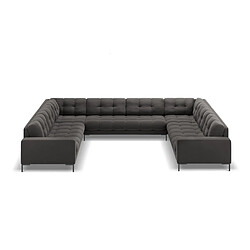 Cosmopolitan design Canapé panoramique Bali - Gris foncé