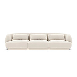 Cosmopolitan design Canapé droit Tulum 3 places - Beige