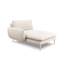 Cosmopolitan design Méridienne Vienna - Beige bouclé
