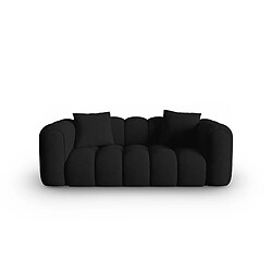 CXL by Christian Lacroix Canapé "Clotilde" 2 places en tissu structurel noir