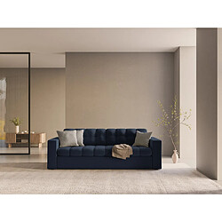 CXL by Christian Lacroix Canapé convertible avec coffre de rangement "Yohan" 3 places en tissu structurel bleu