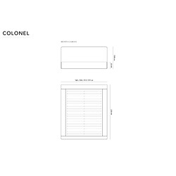 Avis Cosmopolitan Design Lit coffre avec tête de lit "Colonel" 140x200cm en chenille vert bouteille