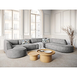 Cxl by christian lacroix canapé panoramique 7 places - Gris clair