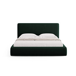 Avis Cosmopolitan Design Lit coffre avec tête de lit "Colonel" 140x200cm en velours vert bouteille