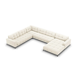 Cosmopolitan design canapé panoramique Bali - Beige velours