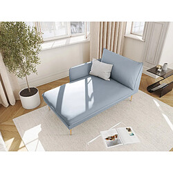 Cosmopolitan design Méridienne Vienna gauche - Bleu clair