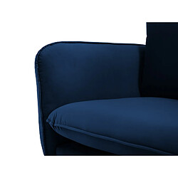 Cosmopolitan Design Canapé d'angle droit "Vienna" 6 places en velours bleu roi pas cher