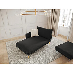 Cosmopolitan design Méridienne Vienna - Noir bouclé