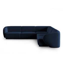 CXL by Christian Lacroix Canapé d'angle modulable symétrique "Lionel" 6 places en velours bleu roi
