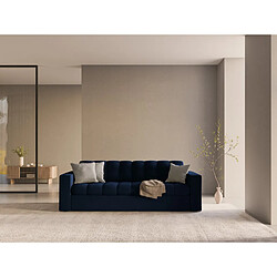CXL by Christian Lacroix Canapé convertible avec coffre de rangement "Yohan" 3 places en velours bleu roi