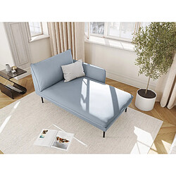 Cosmopolitan design Méridienne Vienna droite - Bleu clair
