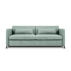 CXL by Christian Lacroix Canapé convertible "Yanis" 3 places en tissu structurel menthe