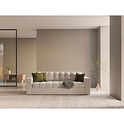 CXL by Christian Lacroix Canapé convertible avec coffre de rangement "Yohan" 3 places en bouclé beige