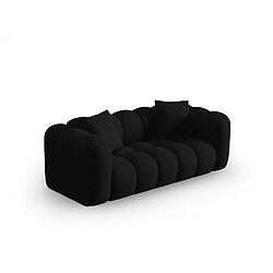 CXL by Christian Lacroix Canapé "Clotilde" 2 places en tissu structurel noir
