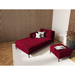 Cosmopolitan design Méridienne Bali gauche - Rouge