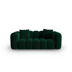 CXL by Christian Lacroix Canapé "Elise" 3 places en velours vert bouteille