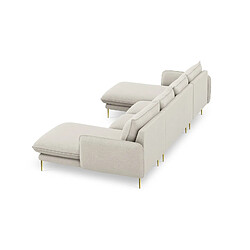 Cosmopolitan design Canapé panoramique Vienna - Beige clair pas cher