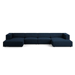 Cosmopolitan design Canapé panoramique Arendal - Bleu foncé
