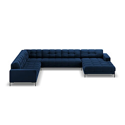 Cosmopolitan design canapé d'angle panoramique Bali gauche - Bleu roi