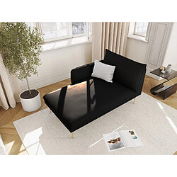 Cosmopolitan design Méridienne Vienna gauche - Noir