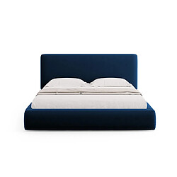 Avis Cosmopolitan Design Lit coffre avec tête de lit "Colonel" 140x200cm en velours bleu roi