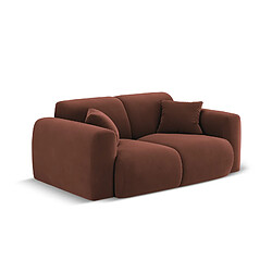 Cosmopolitan design Canapé Nolio 2 places en velours - Marron