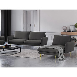 Cosmopolitan design Méridienne droite Vienna - Gris foncé
