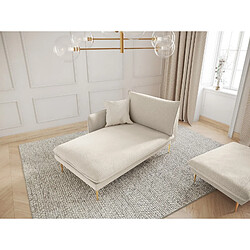 Cosmopolitan design Méridienne Vienna - Beige bouclé