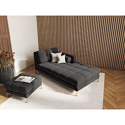 Cosmopolitan design Méridienne Bali - Gris foncé