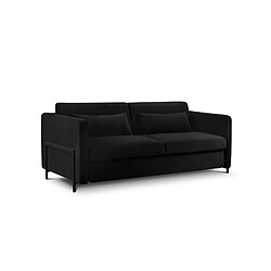 CXL by Christian Lacroix Canapé convertible "Yanis" 2 places en velours noir