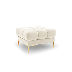 Cosmopolitan design Pouf Bali en velours - Beige
