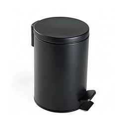 Poubelle de SDB - TODAY - UTILITY - 3 L - Ø 17 x x H 25 cm - Polypropylene - Soft Black