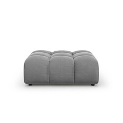 Cosmopolitan design Pouf Sky en velours - Gris clair
