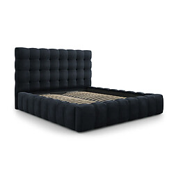 Avis Cosmopolitan Design Lit coffre avec tête de lit "Bali" 200x200cm en velours bleu foncé