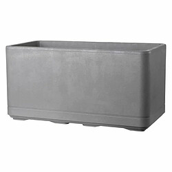 Jardinière auto-arrosante Deroma Gris 78 x 38 x 39 cm Plastique Rectangulaire Ø 78 cm