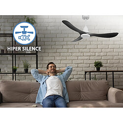 Purline Ventilateur de plafond Réversible Thermostat Pays vendable Wifi Moteur à courant continu Toits en pente Télécommande Hypersilence Mémoire