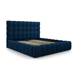 Avis Cosmopolitan Design Lit coffre avec tête de lit "Bali" 200x200cm en velours bleu roi
