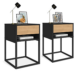 Idmarket LOT 2 TABLES DE CHEVET ERNEST