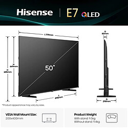Hisense E7 QLED - Noir