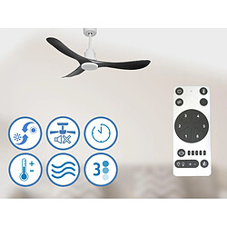 Purline Ventilateur de plafond Réversible Thermostat Pays vendable Wifi Moteur à courant continu Toits en pente Télécommande Hypersilence Mémoire pas cher