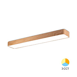 BRAYTRON Plafonnier LED Décoratif 45W 3en1 4650lm finition bois