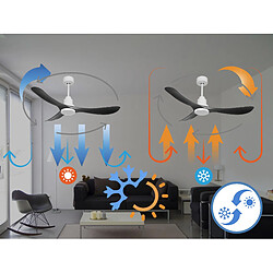 Avis Purline Ventilateur de plafond Réversible Thermostat Pays vendable Wifi Moteur à courant continu Toits en pente Télécommande Hypersilence Mémoire