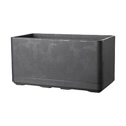 Deroma Cosmo 28449925 Jardinière rectangulaire 78 cm anthracite réservoir d'eau roulettes