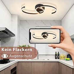 Avis Plafonnier LED NETTLIFE salon 24W plafonnier moderne 3000K pour couloir cuisine