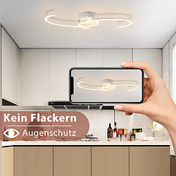 Plafonnier LED NETTLIFE salon 24W plafonnier moderne 3000K pour couloir cuisine