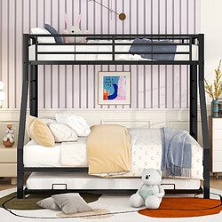 Avis OKWISH Lit superposé 90x200 cm - Lit superposé - Noir