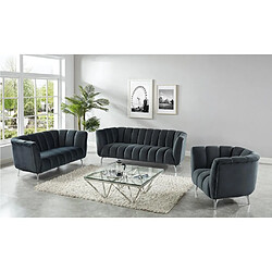 Homy france Table basse carrée - Chrome