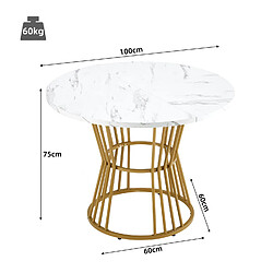 Acheter Okwish Ensemble table ronde + 4 chaises - Noir