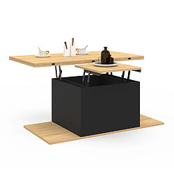 Acheter Idmarket TABLE BASSE EDEN AVEC POUFS